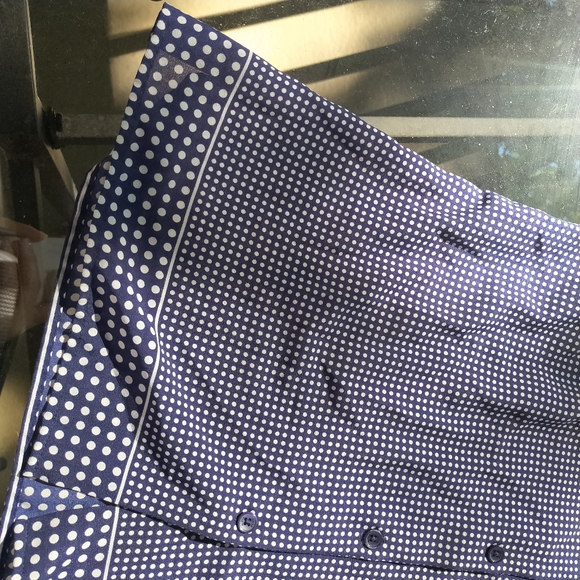 ANNE KLEIN POLKA DOT NO SLEEVE SHIRT S - Picture 4 of 4